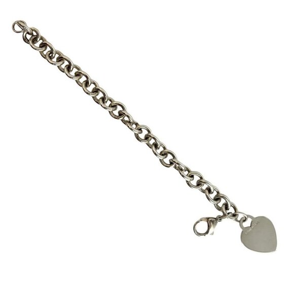 Return to Tiffany®:Heart Tag Chain Link Necklace in Silver  Tiffany & Co Return To Heart Tag Silver 925 Chain